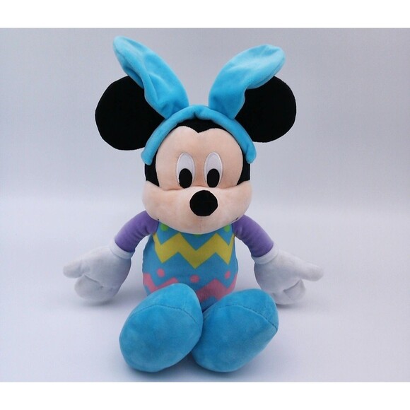 Disney Other - Disney Mickey Mouse Easter Plush with Easter Bunny Ears 18 inches